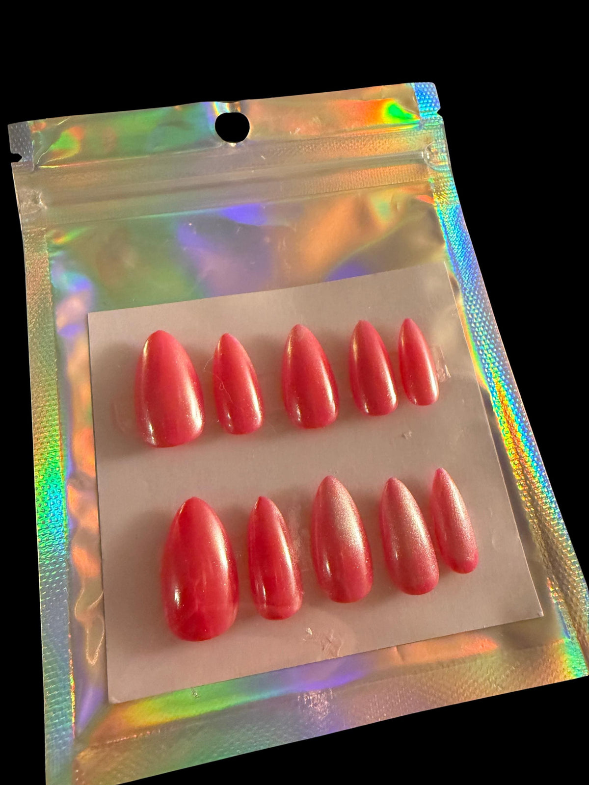 Pink Chrome Nails