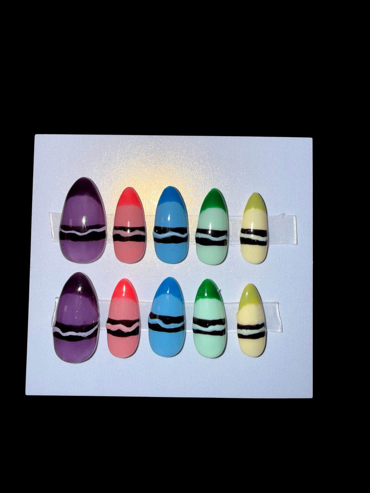 Crayon Press On Nails