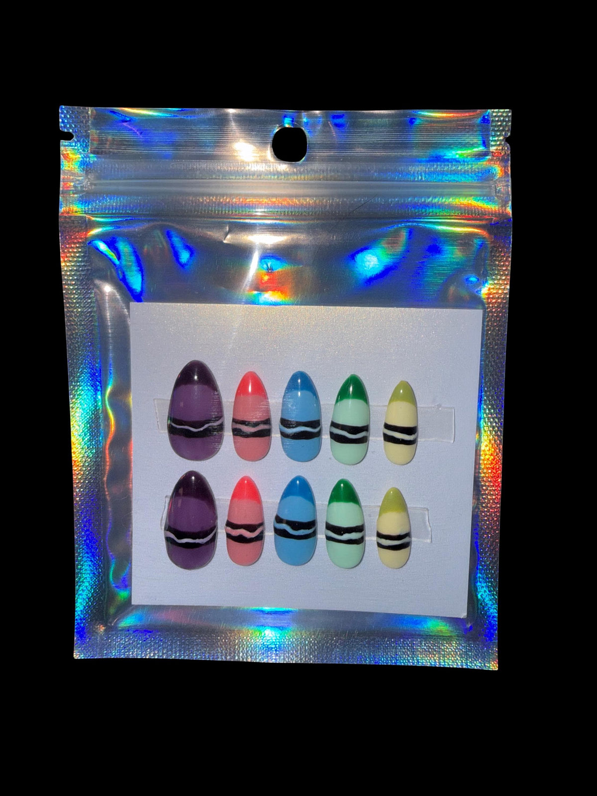 Crayon Press On Nails